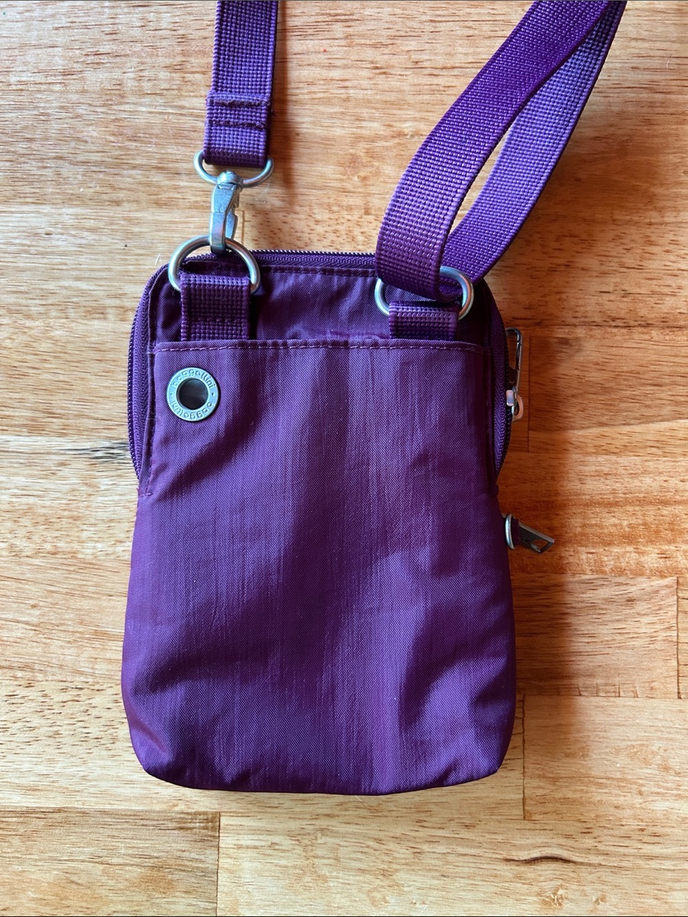 Baggallini Plum Vertical Crossbody Bag - Picture 2 of 3